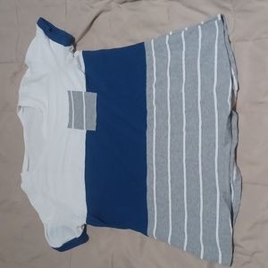 Women's striped casual t shirt size m
